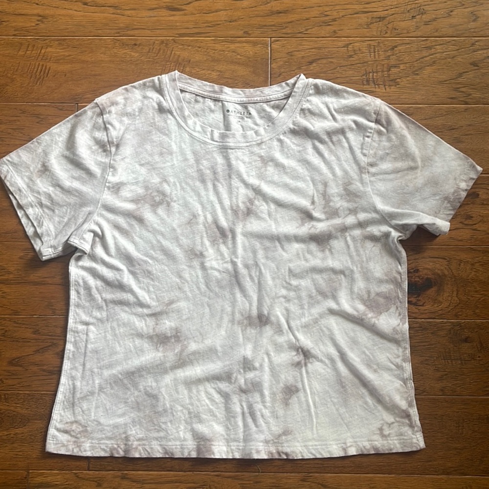 Athleta Organic Daily cropped tee size Medium